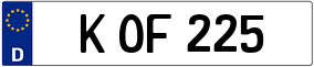 Trailer License Plate